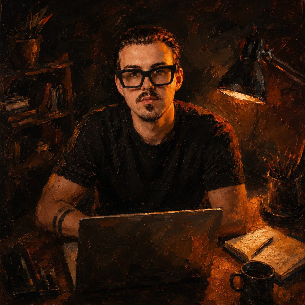 Freelancer working with a laptop